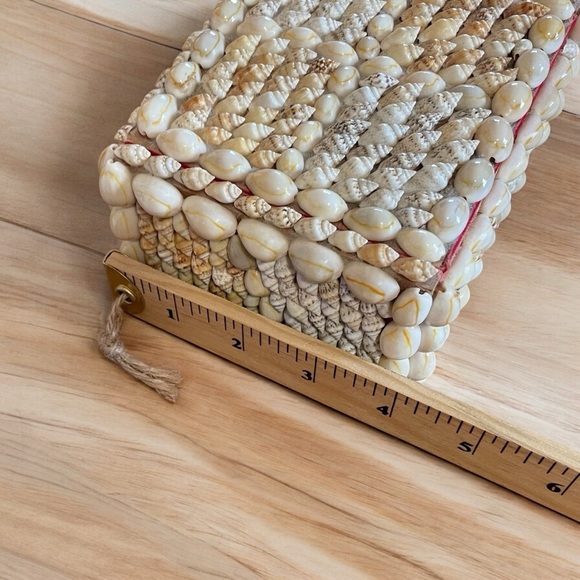 Vintage Hand Crafted Embellished Wood box Various Shapes-Sizes Sea Shells. - Picture 8 of 10